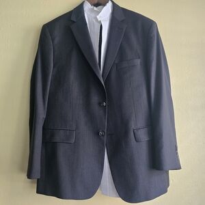 Jos. A. Bank Dark Gray Blazer 3 Piece. Coat, Shirt, And Pants.